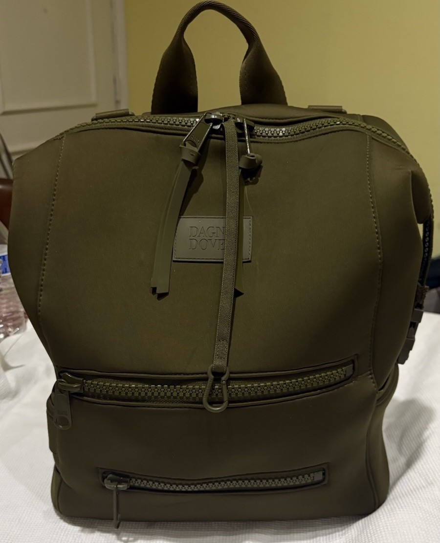 Dagne Dover Indi Neoprene Diaper Backpack Large Olive Green 