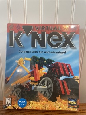 Virtual K NEX Software by FOX Interactive CD-ROM Windows 3.1/95 NOS Sealed