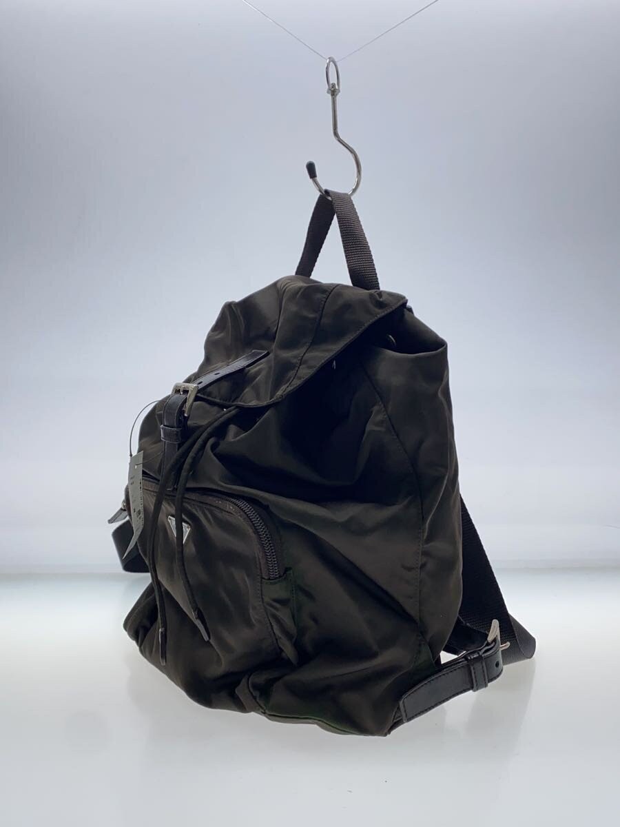 PRADA Backpack Nylon KHK Solid - image 2