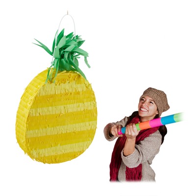 Pinata ananas Schlagpinata bunt leicht Frucht Pinata 150 g gelb Party Pinata