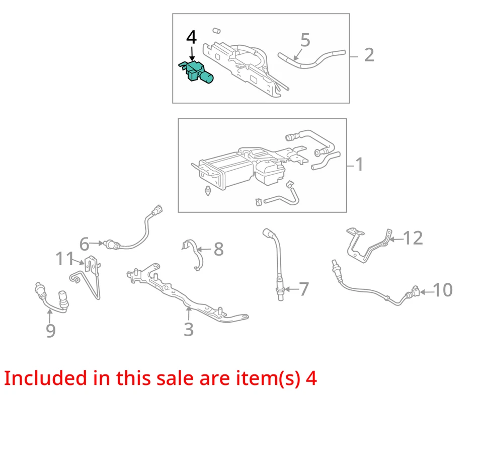 2003-2009 Toyota 4Runner Vacuum Switching Valve 90910-12259 OEM - Image 3 of 4