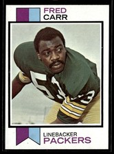 1973 Topps #521 Fred Carr Rookie Green Bay Packers Near Mint or Better Vending