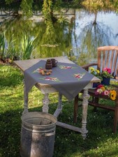 Cross Stitch "Little Hedgehog With A Fern". Embroidery Kit. Printed anvas
