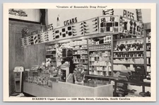 Eckerd's Cigar Counter Columbia SC Vintage Pharmacy Postcard