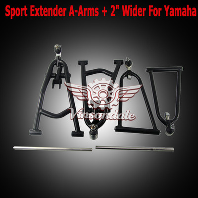 Fit Yamaha Raptor 700,700R YFM700 Adjustable Extended Front A-Arms +2''+1'' Wider