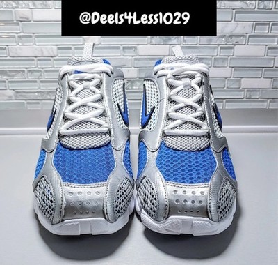 Nike Air Zoom Spiridon Cage 2 Mens Size 12 Silver Varsity Royal White CJ1288-002