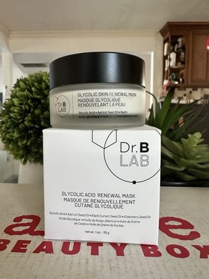 Dr.B Lab Glycolic Acid Renewal Mask 1oz Full Size Face Mask Rejuvenating NIB