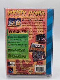 Mickey Mania The Timeless Adventures of Mickey Mouse (Sega CD, 1994) CIB Tested