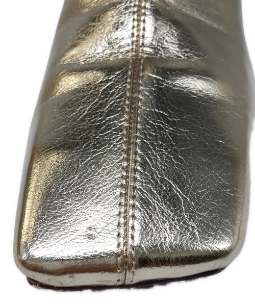 Ameri                    DIAGONAL TOE BOOTS gold - image 5