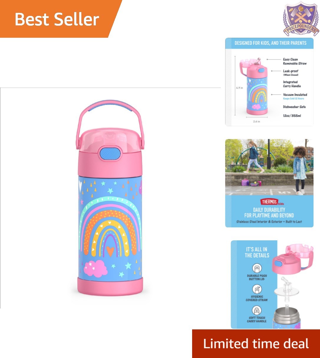Stainless Steel 12oz Rainbow Dreams Insulated Leakproof