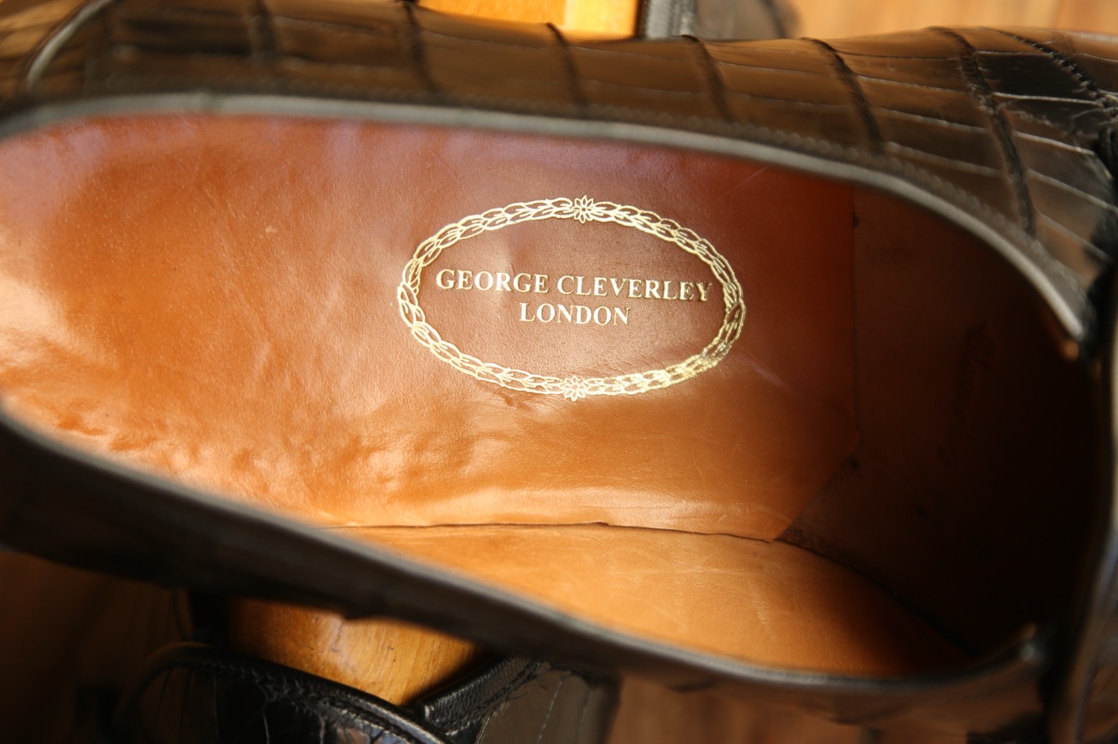 George Cleverley Bespoke Black Crocodile Silver Bit Shoes Loafers Mens UK 11 image 10