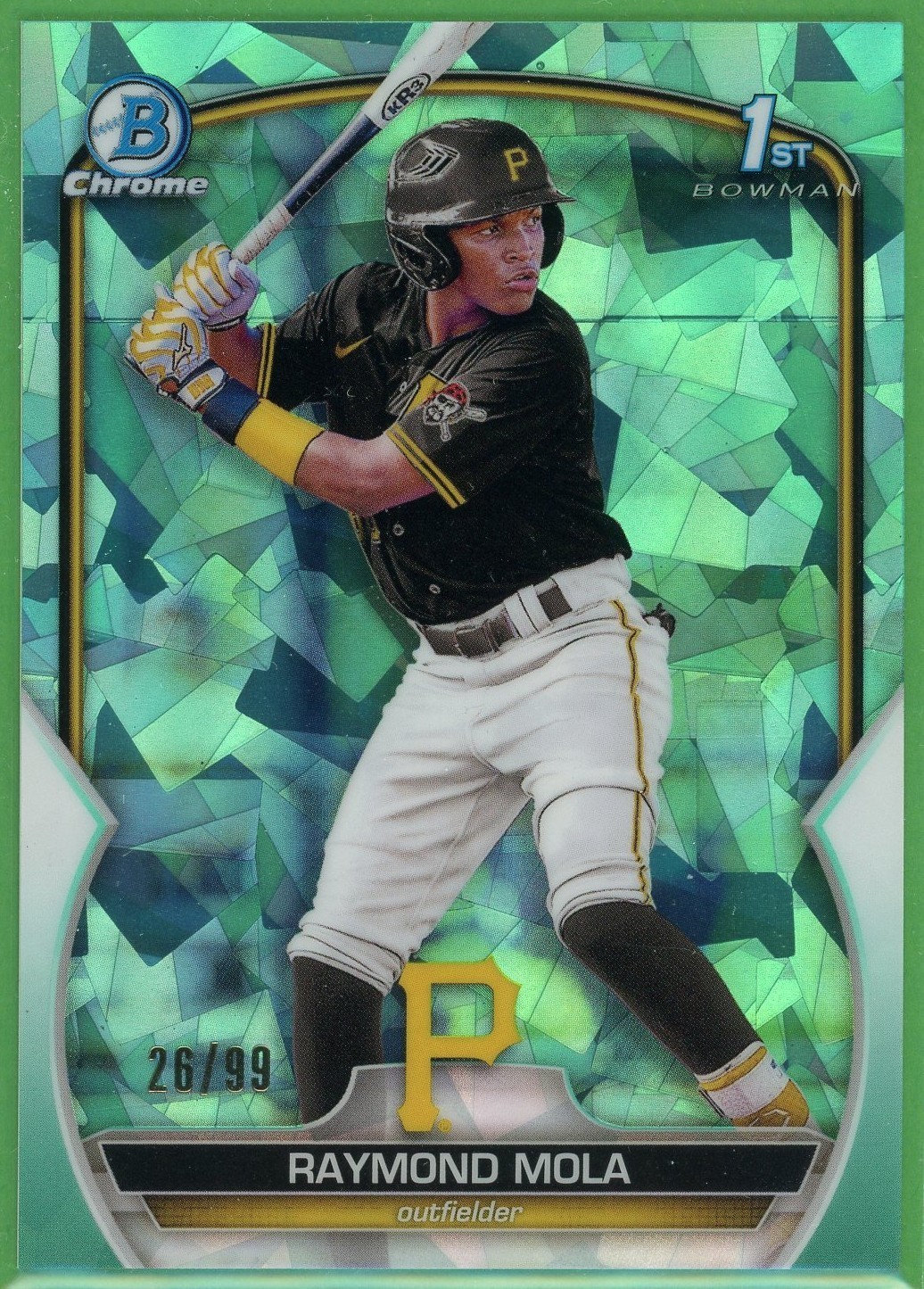 2023 Bowman Chrome Sapphire - Prospects Raymond Mola #BCP-198 1st /99 Aqua