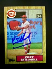 Kurt Stillwell 1987 Topps Signed Auto Autograph Cincinnati Reds #623