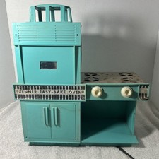 Vintage 1964 Kenner Easy Bake Oven Turquoise tested, Oven Only, See Pics 