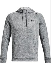 Under Armour Men's XL Fleece Twist Heather Gray Hoodie Loose Fit NWT