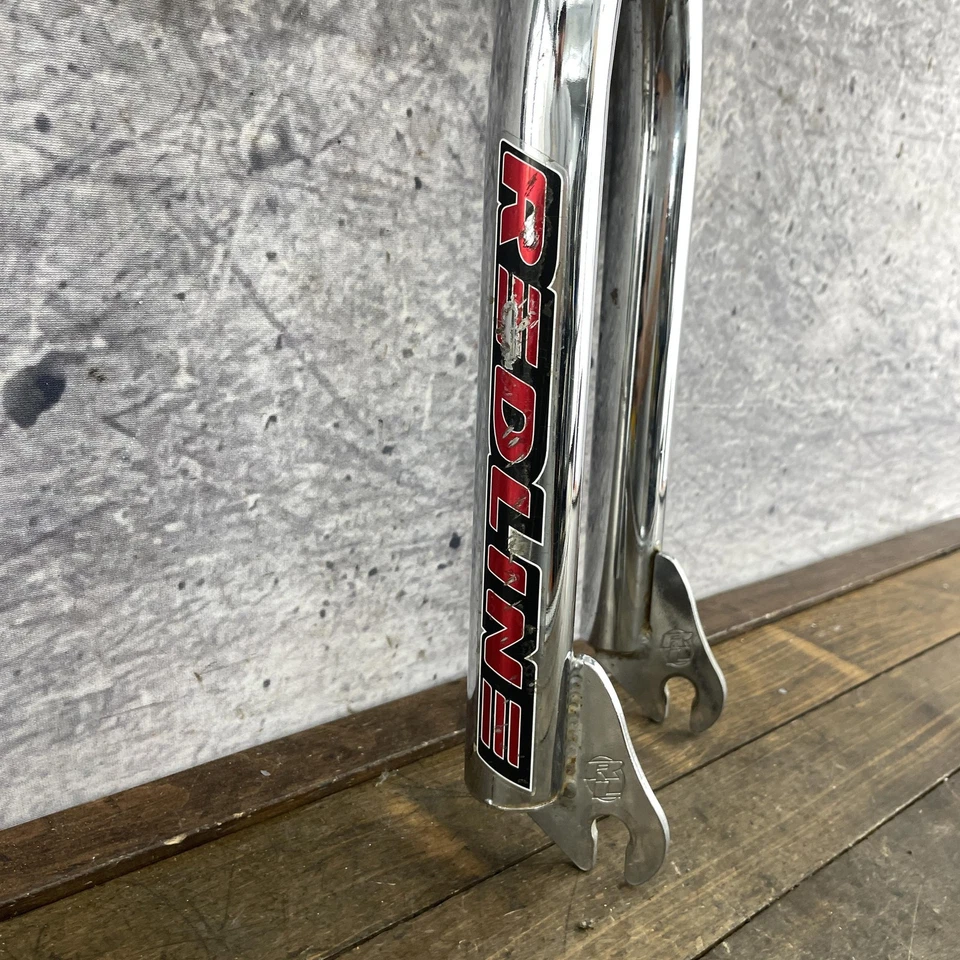 Vintage Redline RL-340 BMX Fork Chrome 1-1/8 Threadless 3/8 Dropouts 20 in 1998 - Image 2 of 4