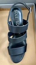 SANDALS -SOLE SOCIETY / Black  Size 7.5