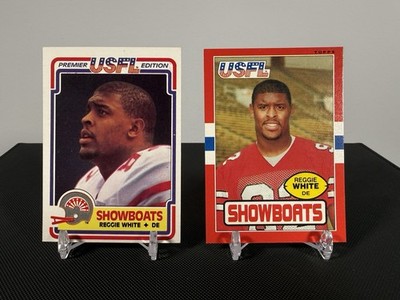 Reggie White 21-Card Lot: 1984 Topps USFL ROOKIE, 1985 USFL, + Multiple Years