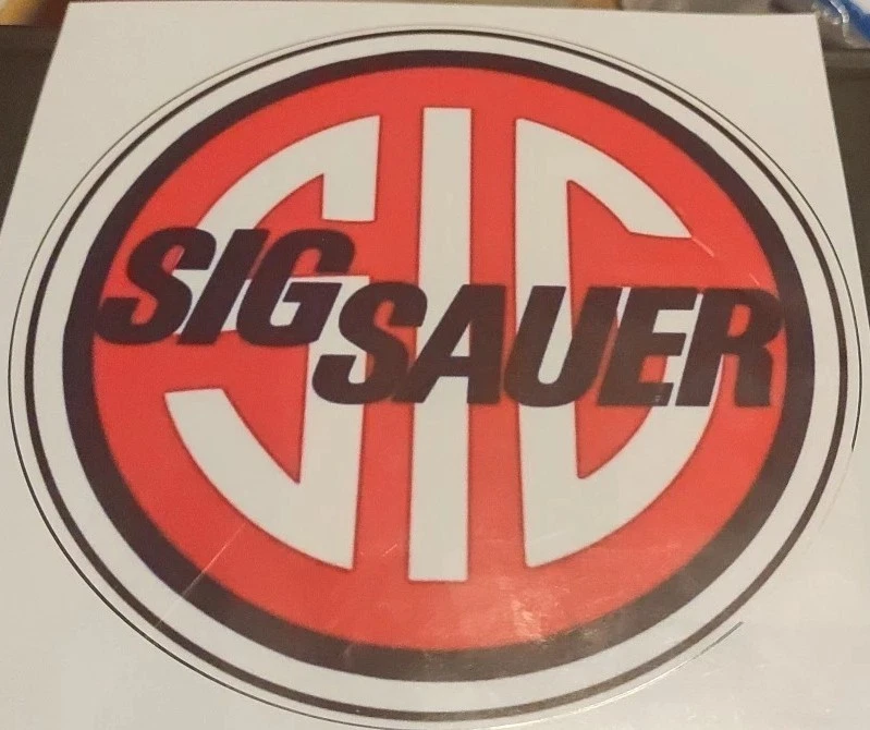Sig Sauer Logo Sticker. 15 cm Durchmesser. 3-farbig. Neu! - Bild 2 von 2