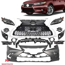 For ES350 ES300h Lexus 13-15 Front Bumper Conversion/Foglight/LED Headlight Kit