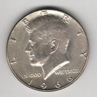 1966 P KENNEDY HALF DOLLAR SILVER .400 UNITED STATES OF AMERICA FIFTY CENTS .50¢