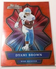 Red 2021 Wild Card Alumination ABC-8 Dyami Brown Football Card