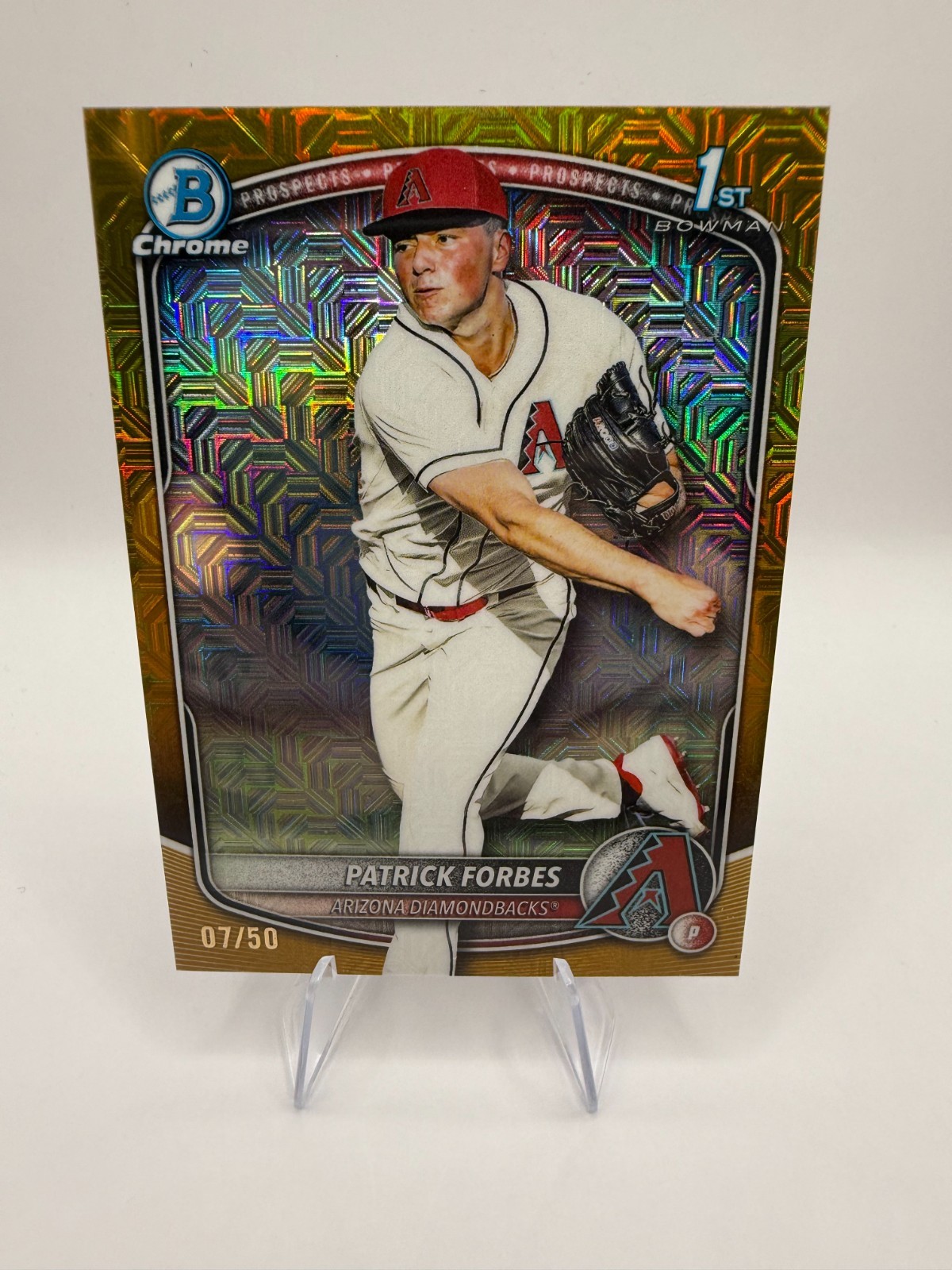 2025 Bowman Chrome Draft 1st Mojo Patrick Forbes #BDC-89 Gold /50 (RC)
