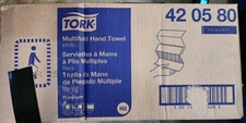 Tork Multifold Hand Paper Towels, for H2, White (420580) - Case of 2750 11x250