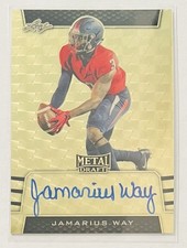 Jamarius Way 2019 Leaf Metal Gold Superfractor 1/1 Auto South Alabama Jaguars RC