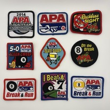 American Poolplayers Association APA League Patches - Lot Of 9