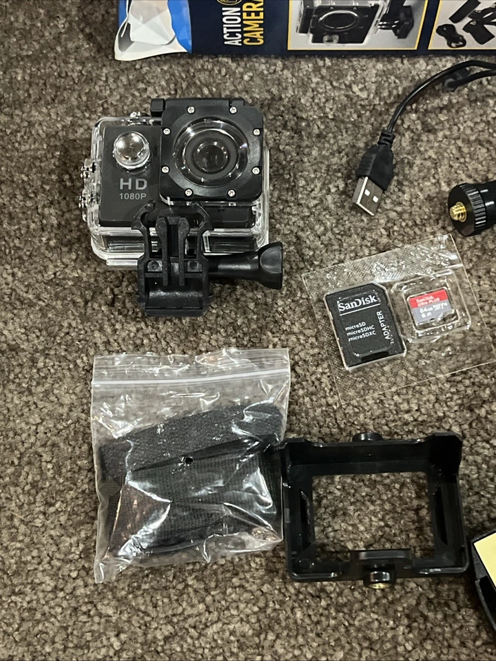 2 Action Sport Camera Ultra HD 1080P Sports WiFi Cam DV Video Recorder - Image 2 of 4