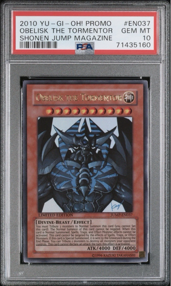 オベリスク　PSA9 Obelisk The Tormentor Yu-Gi-Oh! TCG Professional Sports