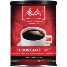 Melitta European Extra Dark Roast Ground Coffee 10.5 Ounce Smooth Flavor