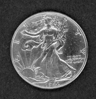 1941 Walking Liberty, silver Half-dollar, circulated, ungraded
