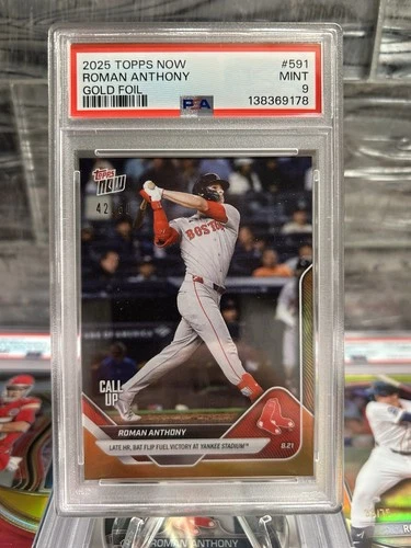 PSA 9 Roman Anthony Gold Foil /50 RC Rookie #279 2025 Topps Now 123094906
