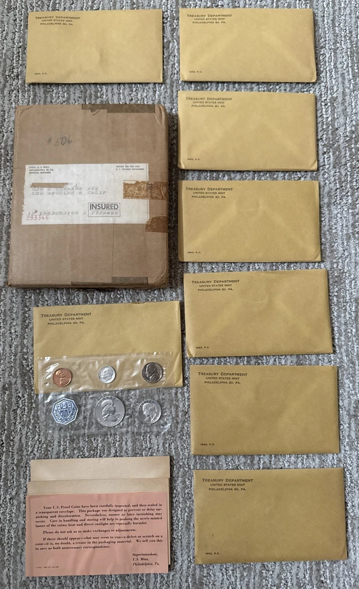 1963 U.S. Mint Certified Proof US Coin Proof Sets for sale | eBay