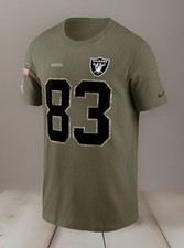 NEW NWT Mens Nike NFL Las Vegas Raiders Olive Salute2Service Legend Shirt Size S