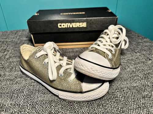 Converse Chuck Taylor All Stars oro metallizzato UK3 Preloved