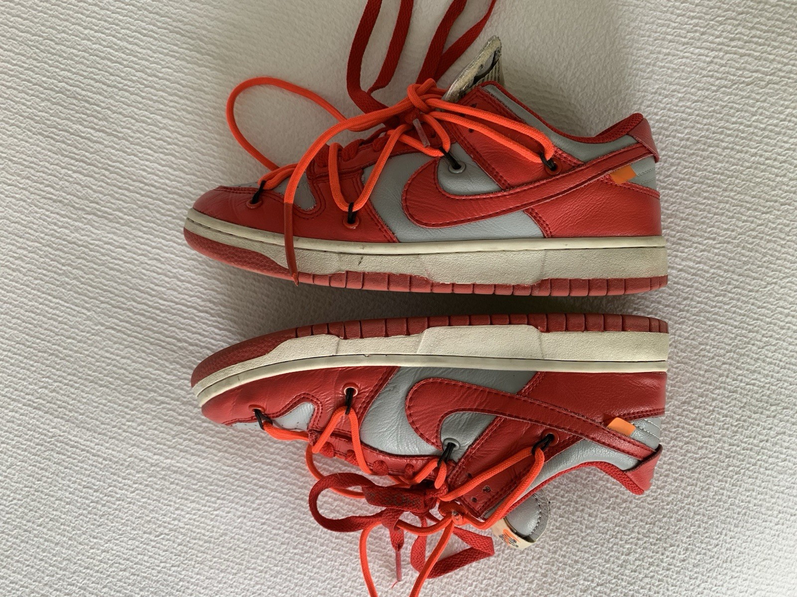 OFF WHITE X NIKE Nike Dunk Low x OFF WHITE rosso universitario