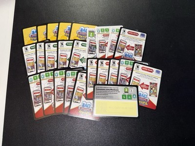 Pokemon Code Karten 25 Stück TCG Live Online Codes Verschiedene Sets Deutsch