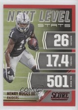 2021 Score Next Level Stats Red Henry Ruggs III #NL25 y0i
