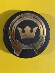 OLD VINTAGE HOCKEY PUCK - SWEDEN CROWN