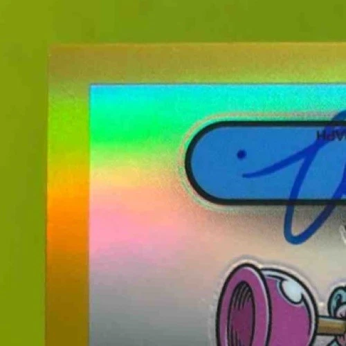 2024 Topps Chrome Garbage Pail Kids 7 ROY L. Flush Art by Rory Auto Gold /50 - Image 3 of 4