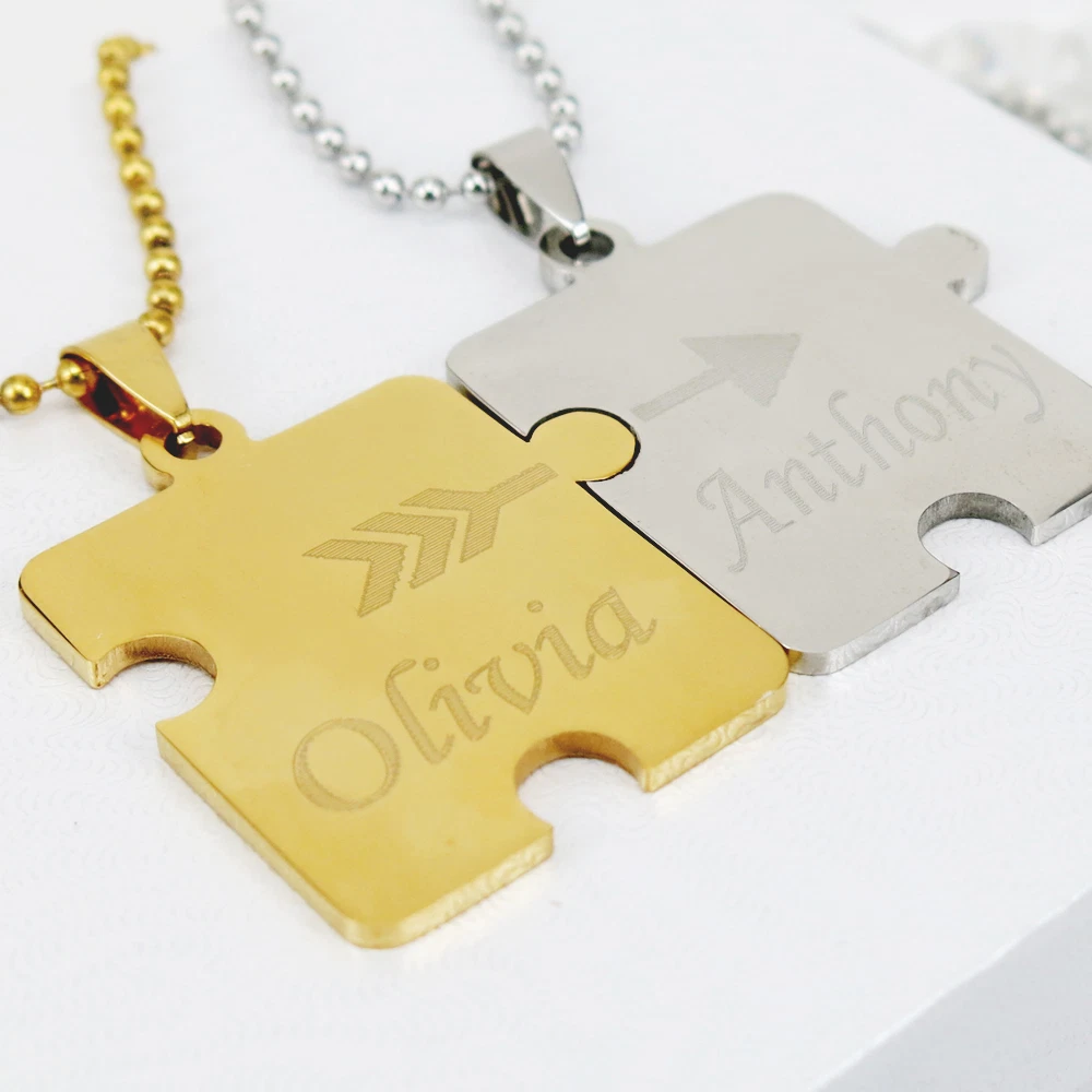 Family puzzle outlet piece necklace