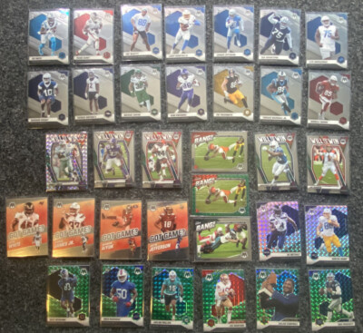 2021 Mosaic Football PRIZM PARALLELS Inserts YOU PICK! Silver Green Rookies Vets