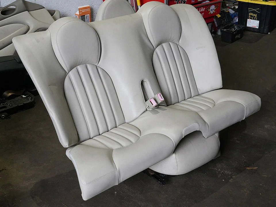 2000 Jaguar Xk8 Seat Leather Bucket Cushion Upper Lower W Buckle Rear Oem Foto 3 de 4