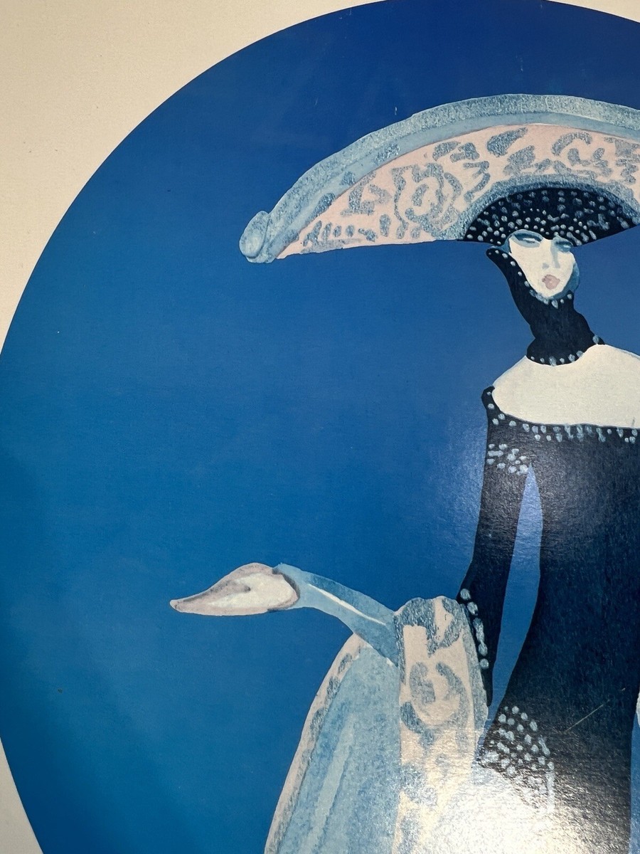 Vintage Jose De Zamora Blue Art Deco Giclee Print Advertising | eBay
