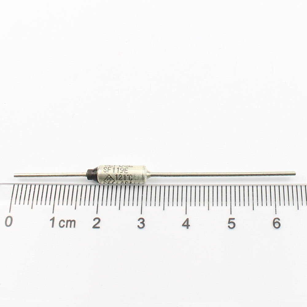 5Pcs Microtemp Thermal Fuse 121°C 121 Degree TF Cutoff SF119E 10A