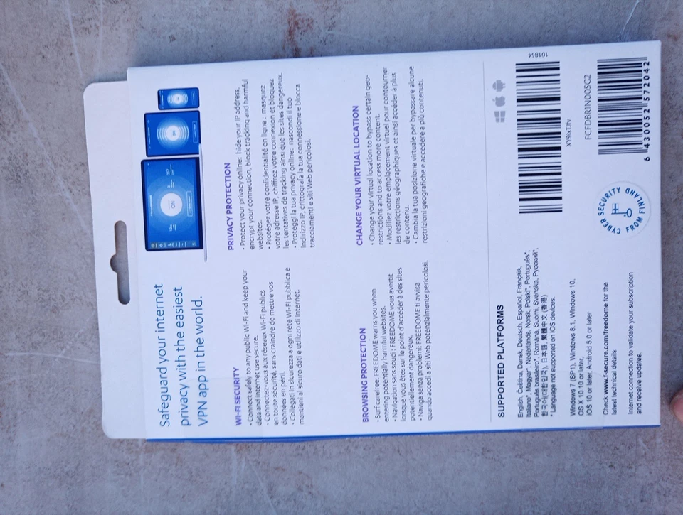 F-Secure Freedome VPN 5 Devices 1 Year PC/Mac/Mobile Email Activation Code - Image 2 of 3