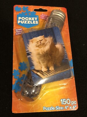 Pocket Puzzles Avanti Test Tube Micro Puzzle Cat on Vent Travel Puzzle